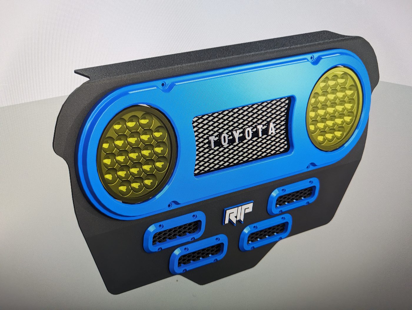 Rebuilt 3D CAD model with rock-crawler styling